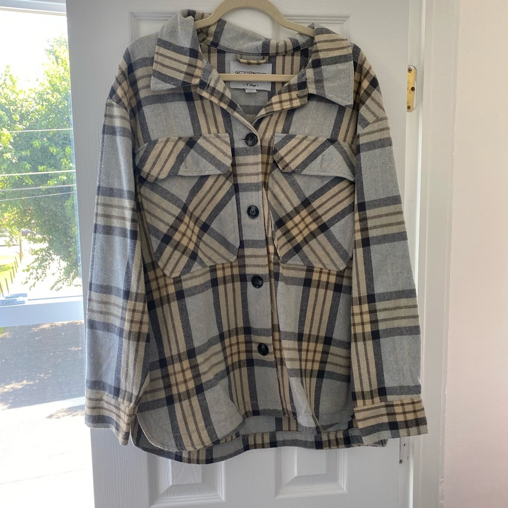 Plaid shacket